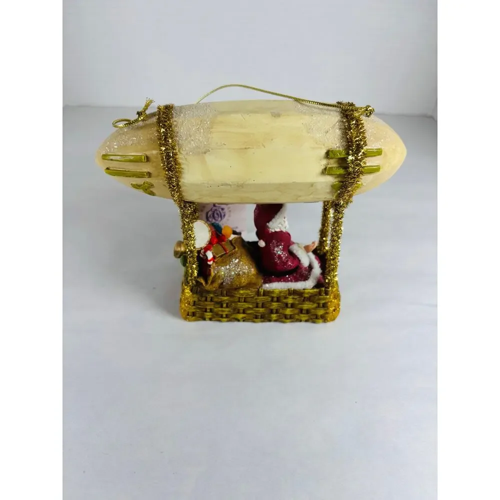 John Grossman Collection Santa Zeppelin Airship Ornament Kurt S. Adler w/Tag